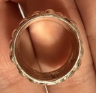 Sterling Silver Textured Bubble Stud Wide Band Ring Size 7 No Stone — photo 6