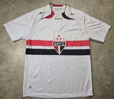 Vintage  Reebok Authentic Sao Paulo FC SPFC Brazil 5 Soccer Jersey Mens M/L