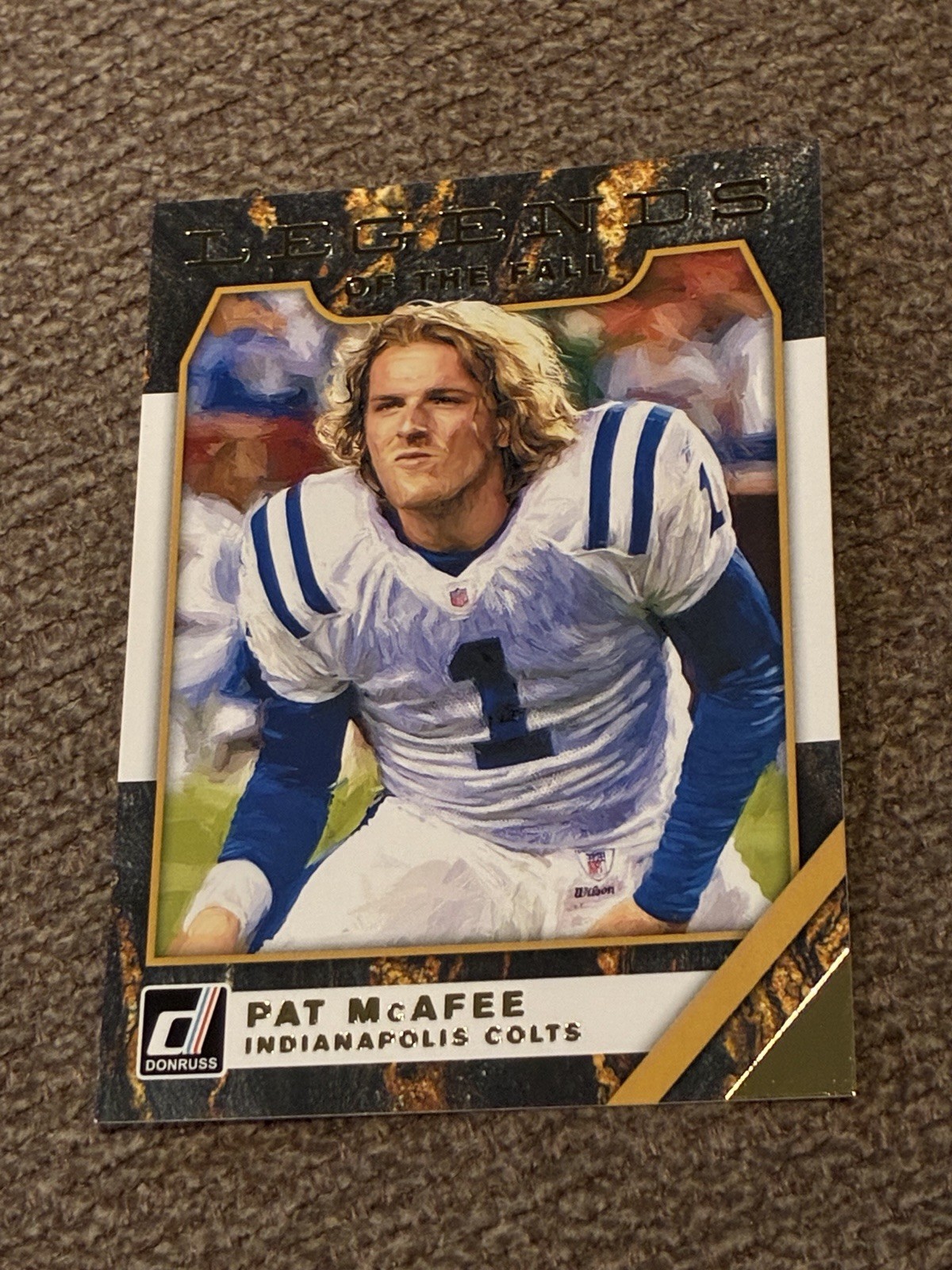 2019 Panini Donruss - Pat McAfee #LF-4 Legends of the Fall Colts Icon