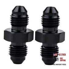 4AN Female to 4AN Male Swivel Fitting Aluminum 2PCS 4AN to 4AN