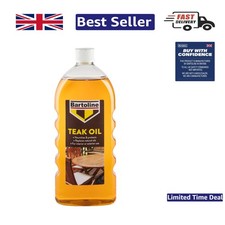 Deep Penetrating Teak Oil 1L - Water-Resistant Formula for Lasting Wood Care 17.99 per litre