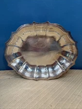 Vintage Chippendale International Silver Company Silverplate Small Platter 11"