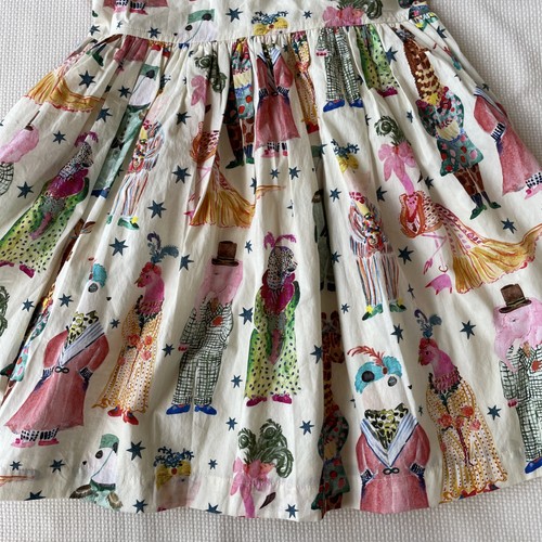 NWT Pink Rooster Artist Collaboration Girls Leila Dress Circus Animals Size 5 - Picture 3 of 14