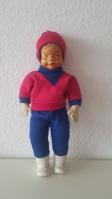 Alte Krahmer Puppe, Holzkopfpuppe