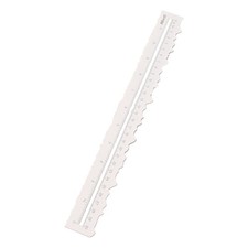 Paper Tearing Ruler Craft Ruler 12'' Measurements Steel Cut Tool Irregular Edges