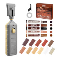 Nybq Laminat Reparaturset 24 StüCk Hartwachs Reparaturwerkzeug 11 Farben