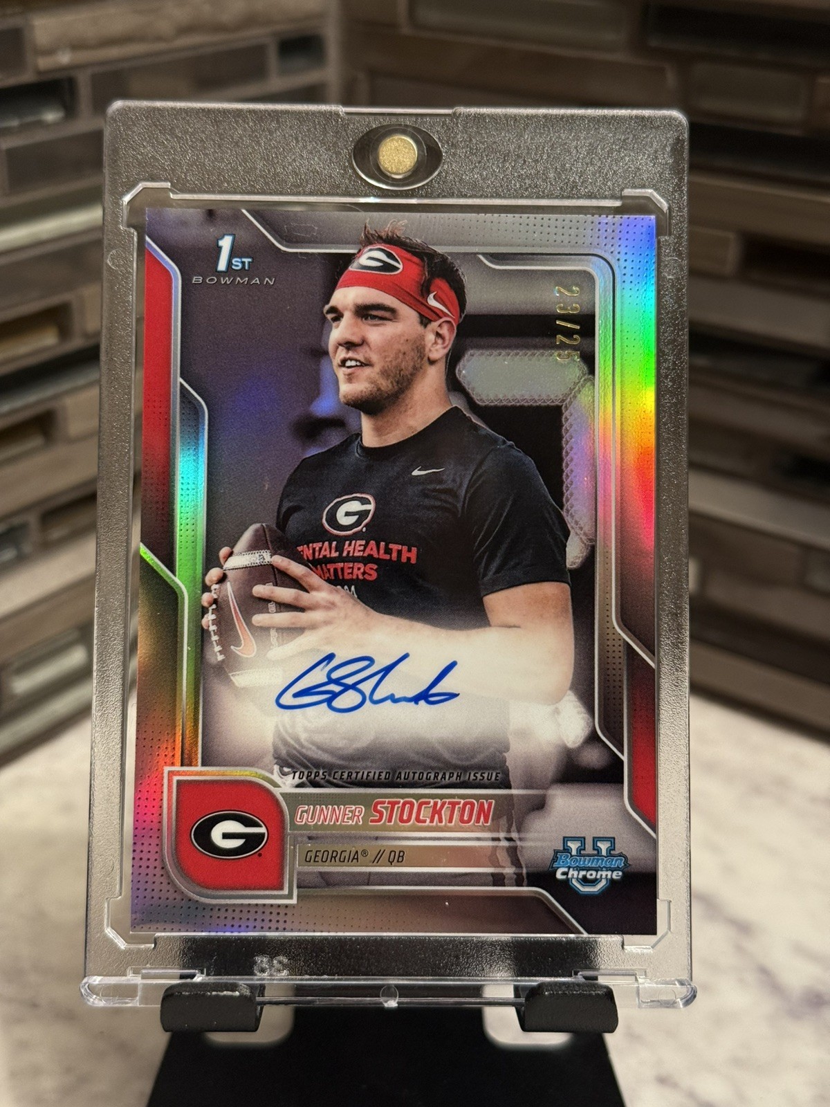 2025 Bowman U Chrome Gunner Stockton Georgia SPA-GS Image Variation Auto /25