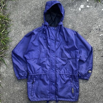 Vtg Helly Hansen Purple Packable Weatherproof Windbreaker Ski Jacket - Medium
