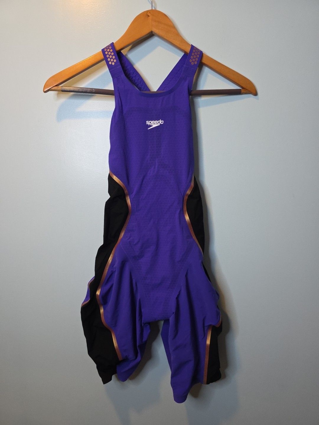 Speedo Fastskin LZR Intent Open Back Kneeskin Tech Suit Swimsuit Size 24