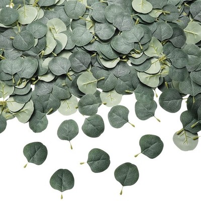 400 PCS Artificial Eucalyptus Leaves for Wedding Table Bouquet Decor Green