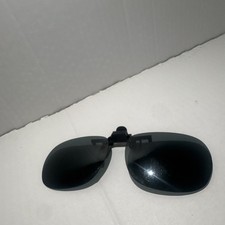 Mens Black Metal Clip-On Aviator Sunglasses, ...