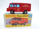 VINTAGE MATCHBOX SUPERFAST No.57c LAND ROVER FIRE TRUCK IN ORIGINAL BOX 1970