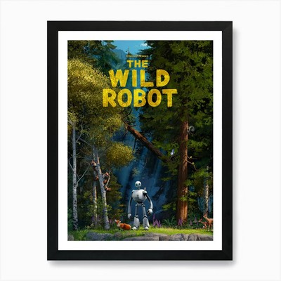 Der wilde Roboter Film Kunstdruck Rahmen gerahmt Wandbild Poster Leinwanddruck Bild
