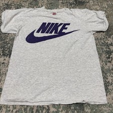 Vintage 90s Nike Silver Tag T Shirt M Made in USA Single Stitch Double Sided