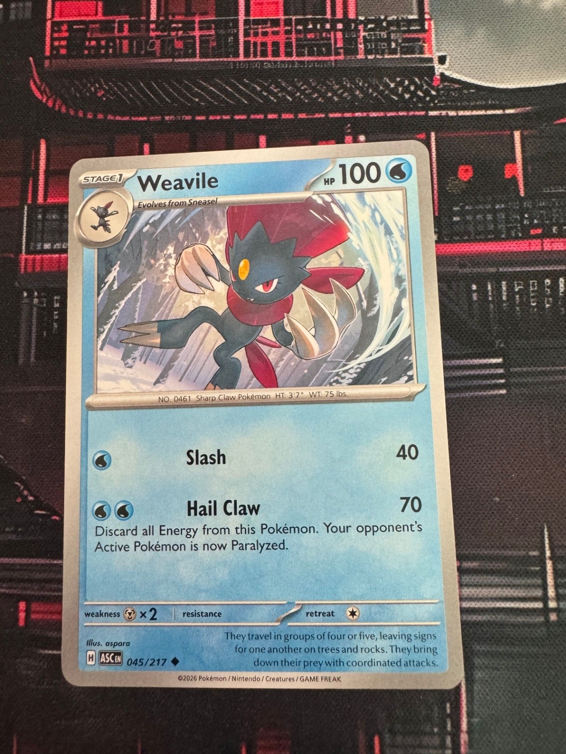 Weavile Uncommon ME: Ascended Heroes 045/217 NM