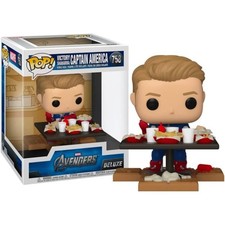 Figura Vinilo Avengers Shawarma Capitán América Deluxe Pop #758 Edición Especial