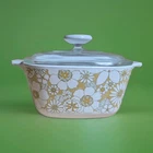 Vintage Corning Ware FLORAL BOUQUET Daisy Casserole 1.5 Qt  A-1 ½-B, Pyrex Lid