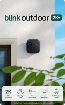 New 2025 Blink Outdoor 2K+ Wireless security cam lot, 2K video - System