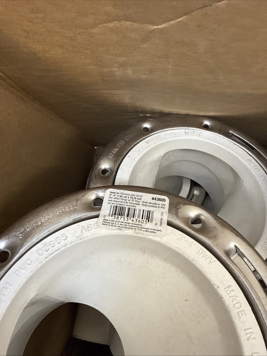 Oatey Offset Closet Flange Level Fit Adjustable Ring 3