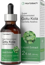 Gotu Kola Extract 2oz Alcohol-Free Concentrated Liquid Herb Gluten Free Non-GMO