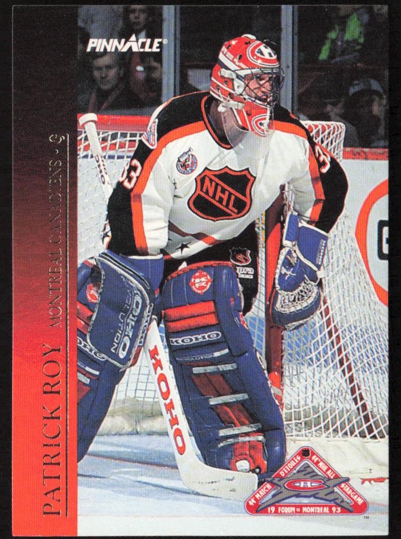 1993-94 Score Canadian Pinnacle All-Stars Canadian Patrick Roy #18 Canadiens