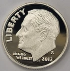 2012 S Gem Proof DCAM Roosevelt Dime 90% Silver
