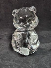 Fenton Teddy Bear Figurine Paper Weight Crystal Glows!