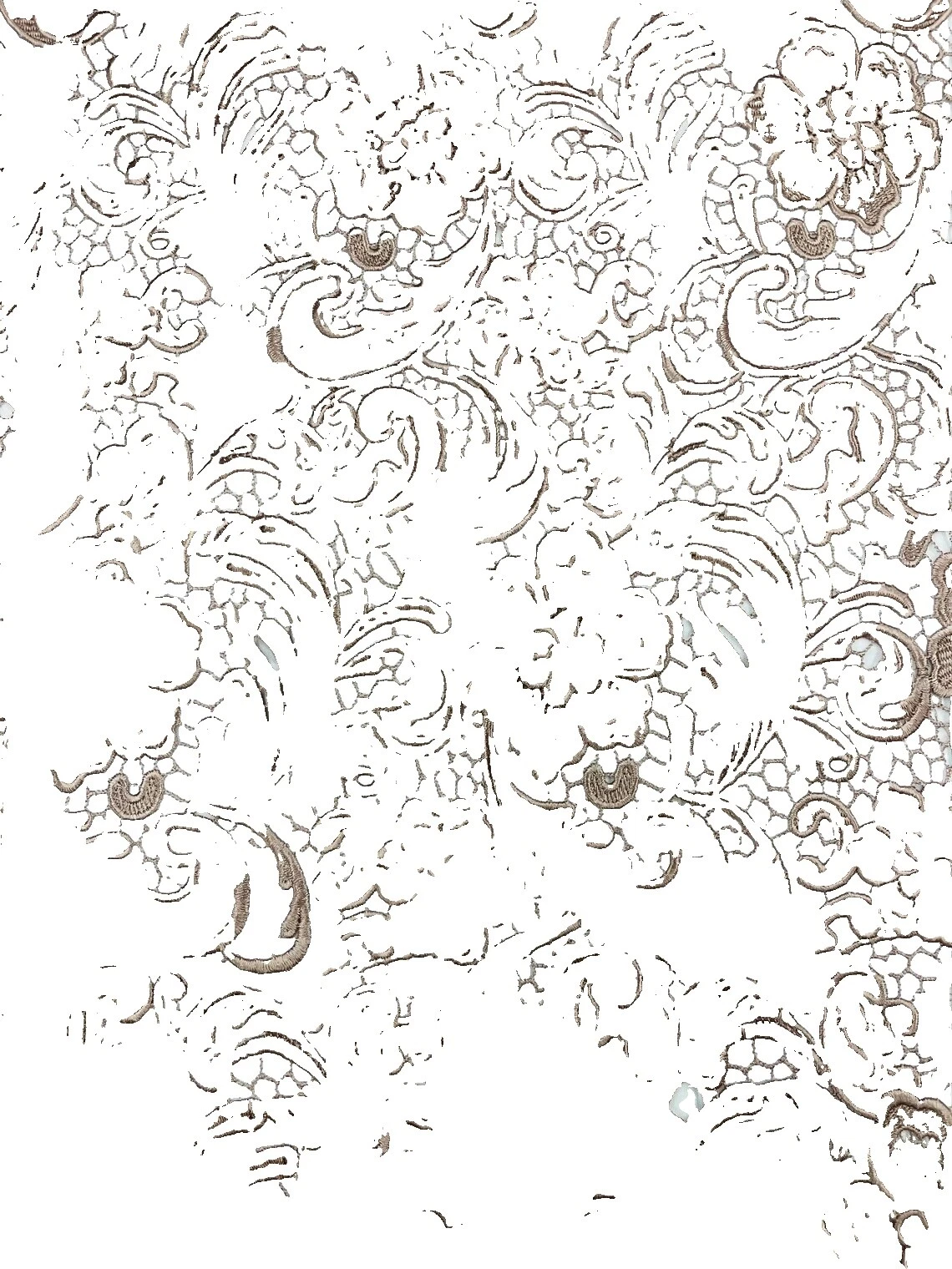 Brown Lace Craft Fabrics