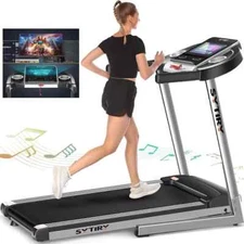 3.25HP Foldable Treadmill Running Jogging Treadmill Machine w/Smart APP Control