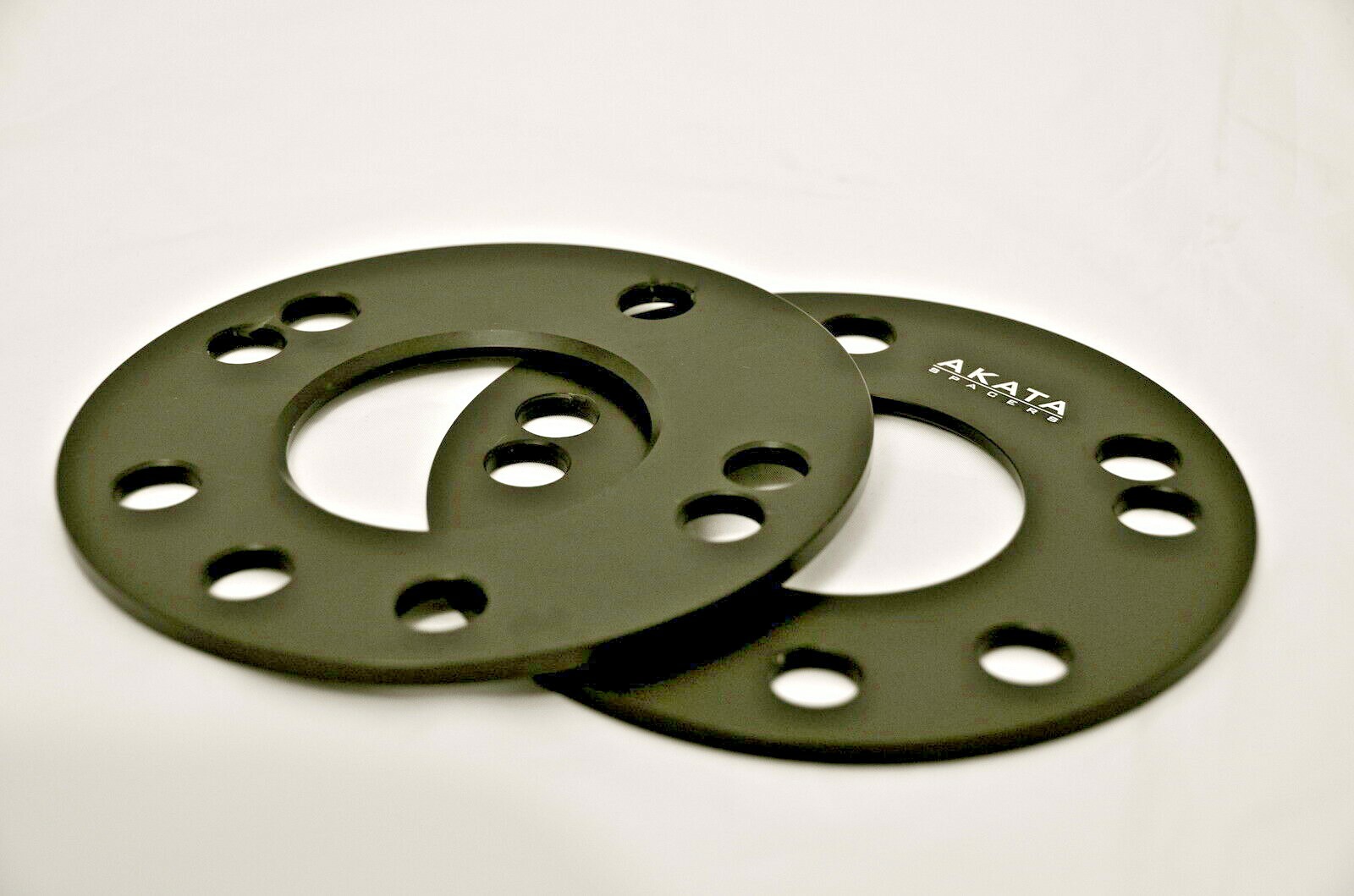 5MM WHEEL SPACERS COMPATIBLE WITH FERRARI 5X114.3+5X108 CB 67.1 BLACK ANODIZED