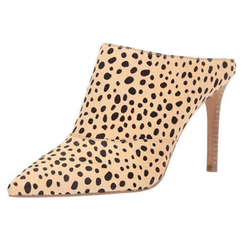leopard print mules heels