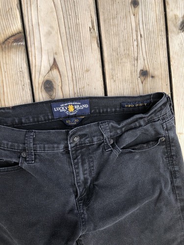 Lucky Brand Sophia Skinny Jeans Womens 10/30 Black Denim - Picture 3 of 5