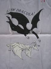 ' I Saw Dracula ' Edward Gorey, T-Shirt, Girl's Small , 1977 Old Stock, Nice