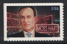 Scott 3882- Moss Hart, Playwright- MNH (S/A) 37c 2004- unused mint stamp