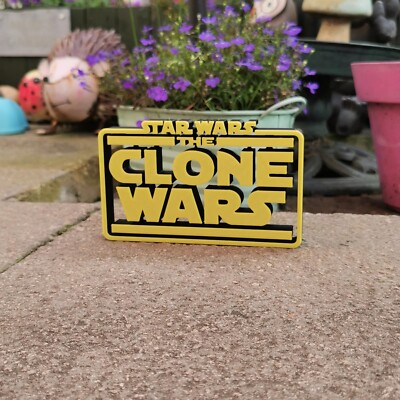 Star Wars The Clone Wars freistehendes Schild - groß - 3D-gedruckt