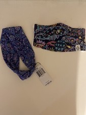 Vera Bradley Mask And Headband French Paisley