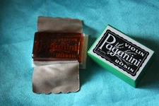 Paganini Fine Quality Medium Amber Rosin Boxed with Cloth for Violin & Viola