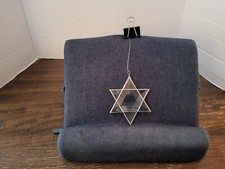 Stained Glass Jewish Star of David Suncatcher w/ Loop for Hanging