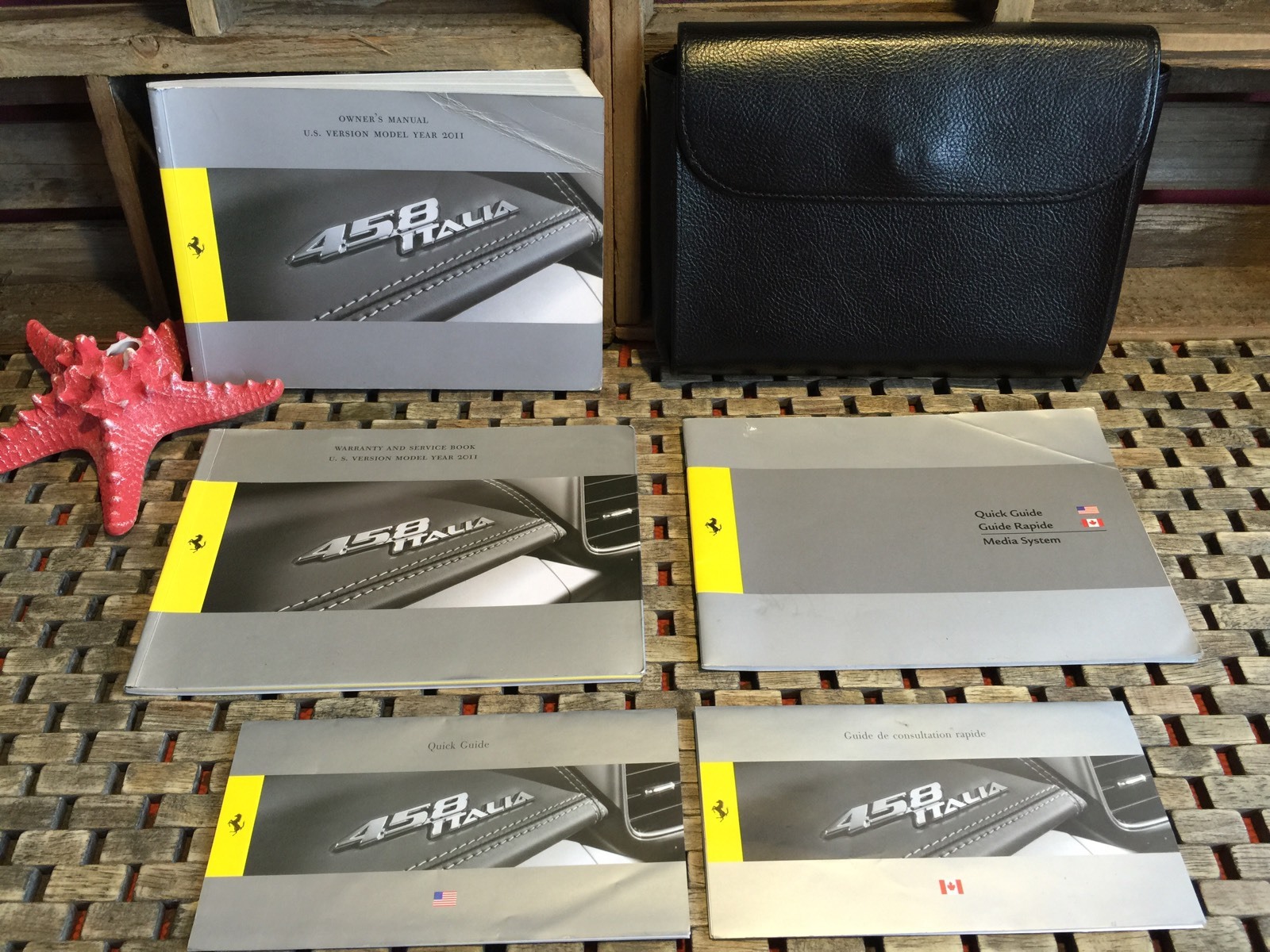 2011 FERRARI 458 ITALIA OWNERS MANUAL +QUICK GUIDE NAVI/MEDI