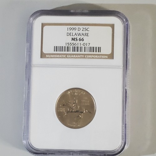 1999-P Delaware Quarter NGC MS-66 - 第 1/6 張圖片