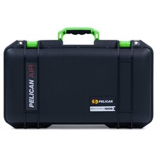 Black  Lime Green Pelican 1506 air case with foam.