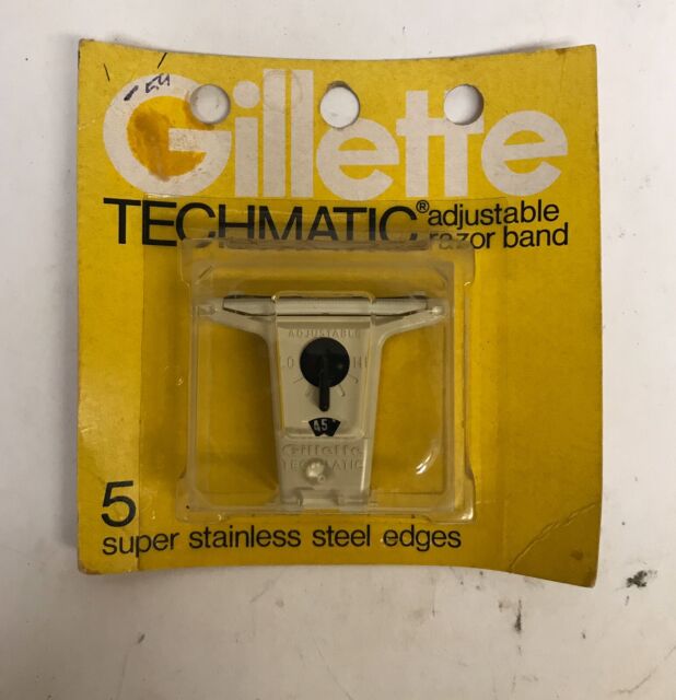 Vintage Gillette Techmatic Adjustable Razor Band Cartridge Nos Ebay