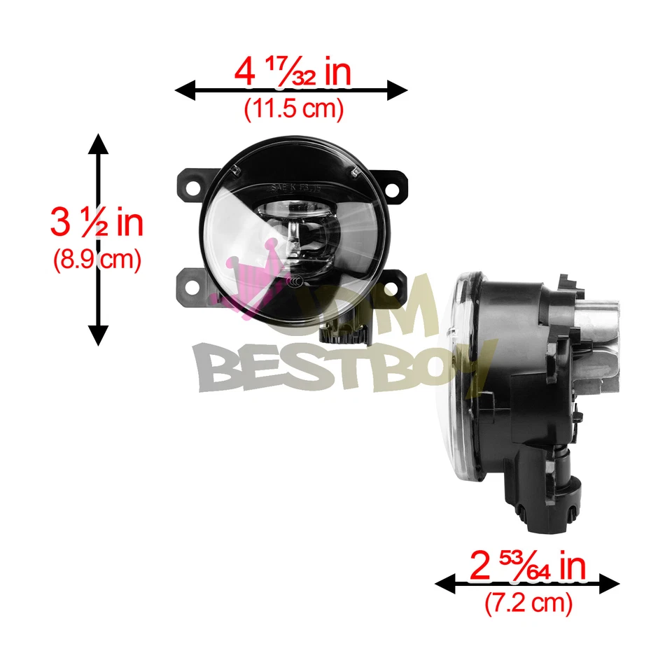 2x Luz Antiniebla LED 60W Ajuste Transparente Calidad Repuesto para 14-18 Subaru Forester F2 Foto 2 de 4