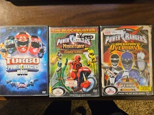 Power Rangers DVD Lot of 4 DVDs. (SEE DESCRIPTION FOR TITLES) good cond.