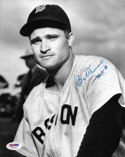 Photo signée 8x10 Bobby Doerr Boston Red Sox dédicacée PSA/ADN COA 562 - Photo 1/2