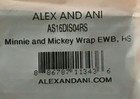 Disney Parks Alex & Ani Minnie Mickey Heart Silver Expandable Bangle NEW Retired — photo 5