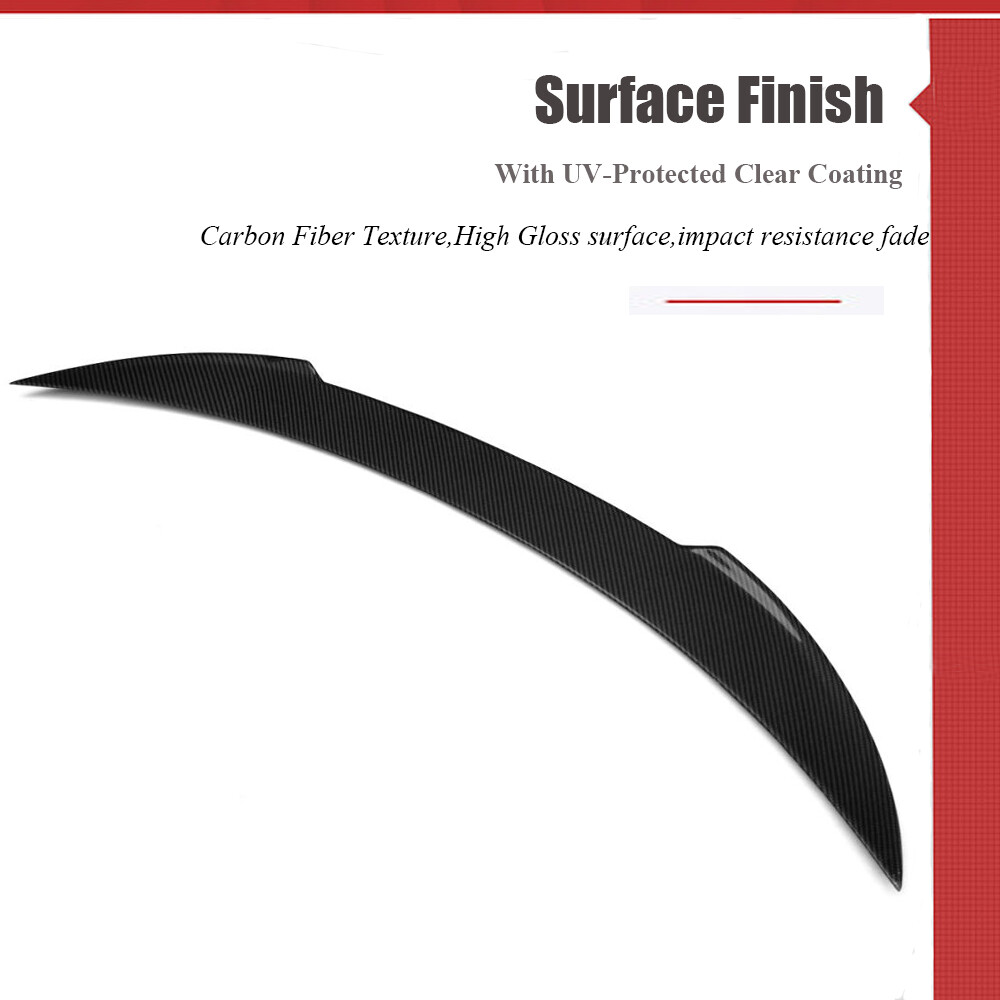  Fit For Maserati Ghibli Sedan 2014-21 Real Carbon Rear Trunk Spoiler Boot Wing