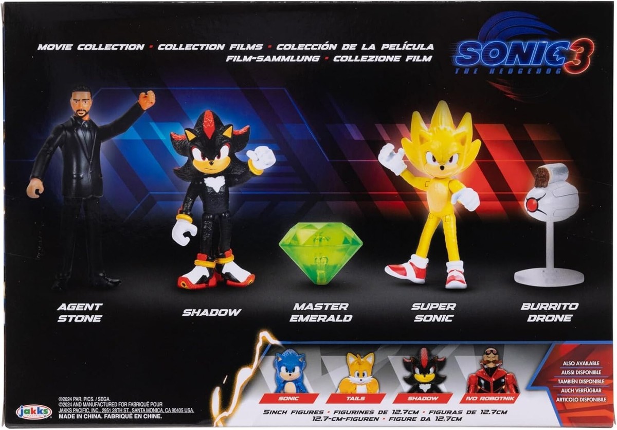 JAKKS Pacific Sonic Hedgehog 3 Movie 2.5 JAKKS Pacific Sonic Hedgehog 3 Movie 2.5