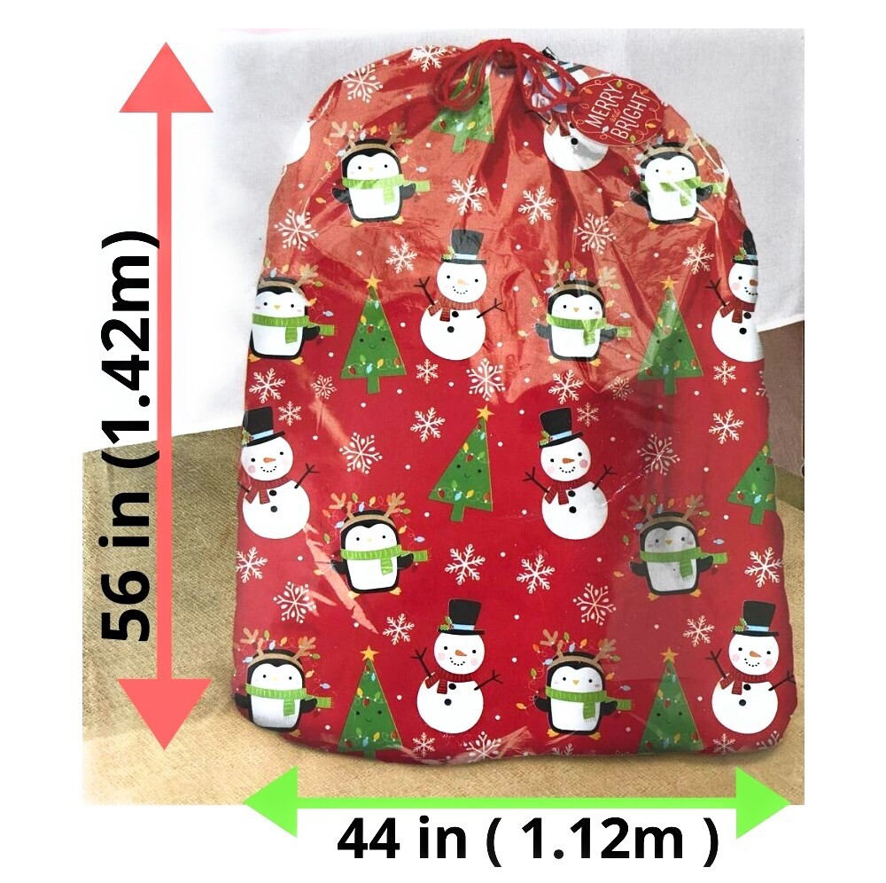 Christmas Giant Gift Bag 56x44” Bike Gift Bag XL Xmas Plastic Gift Sack eBay