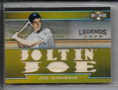2011 TOPPS TRIPLE THREADS LEGENDS RELICS GOLD #TTRL-5 JOE DiMAGGIO 8/9 YANKEES